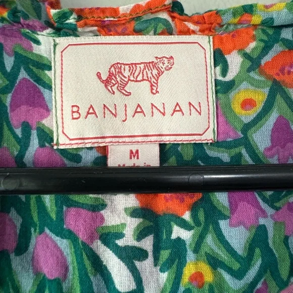 Banjanan Floral Maxi Dress - Blue, Red, Green - Picture 4 of 6